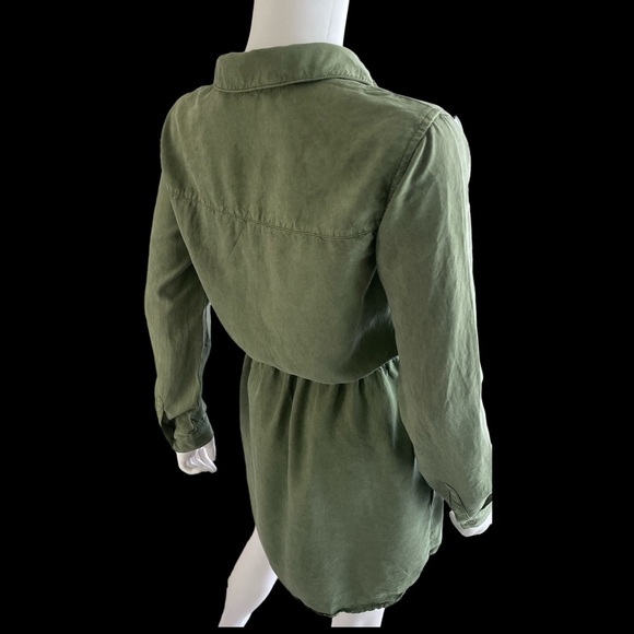 - Sanctuary Military Style Open
Abdomen Shirt Dress Size:XS - Picture 4 of 17